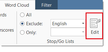 Edit stop or go list
