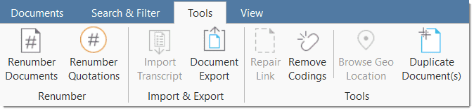 ATLAS.ti Document Manager Tools